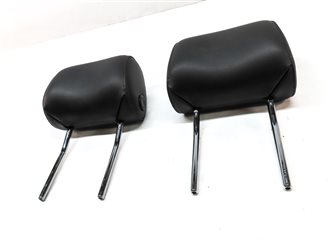 Thumbnail 2: 08-15 AUDI A3 A6 Q7 S6 (8P C7 4L) FRONT LEFT & RIGHT SEAT HEADREST SET-2 (BLACK)