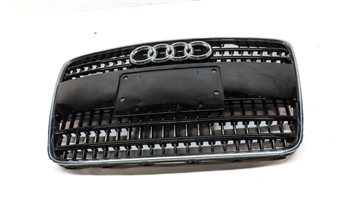 Thumbnail 2: 2007-2009 AUDI Q7 (4L) FRONT BUMPER RADIATOR GRILLE w/ LICENSE MOUNT (BLACK)