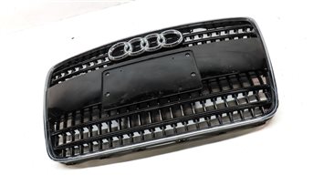 Thumbnail 3: 2007-2009 AUDI Q7 (4L) FRONT BUMPER RADIATOR GRILLE w/ LICENSE MOUNT (BLACK)