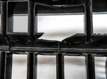 Thumbnail 8: 2007-2009 AUDI Q7 (4L) FRONT BUMPER RADIATOR GRILLE w/ LICENSE MOUNT (BLACK)