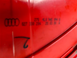 Thumbnail 6: 2007-2009 AUDI Q7 (4L) RIGHT PASSENGER REAR TAILLIGHT BRAKE LIGHT LAMP