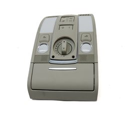 Thumbnail 2: 2008 AUDI Q7 (4L) FRONT OVERHEAD DOME LIGHT LAMP w/SUN ROOF SWITCHES (GRAY)