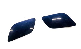 Thumbnail 3: 08 AUDI Q7 4L FRONT LEFT & RIGHT HEADLIGHT WASHER SQUIRTER TRIM SET/2 (BLUE)
