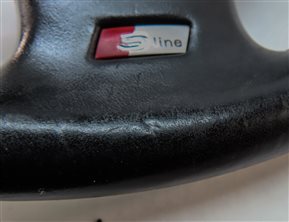 Thumbnail 7: 2007-2008 A4 Q7 S4 RS4 3 SPOKE S-LINE STEERING WHEEL w/CONTROL SWITCHES (BLACK)