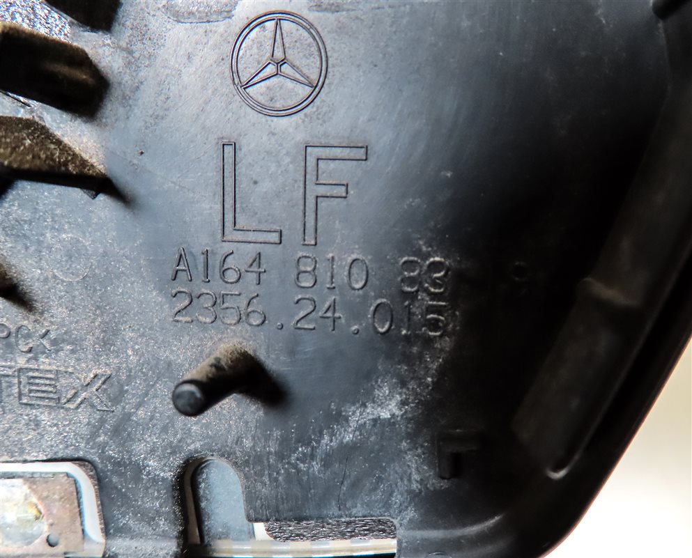 Thumbnail 6: 09-10 MERCEDES GL X164 LEFT DRIVER AUTO DIM MEMORY DOOR MIRROR GLASS ONLY