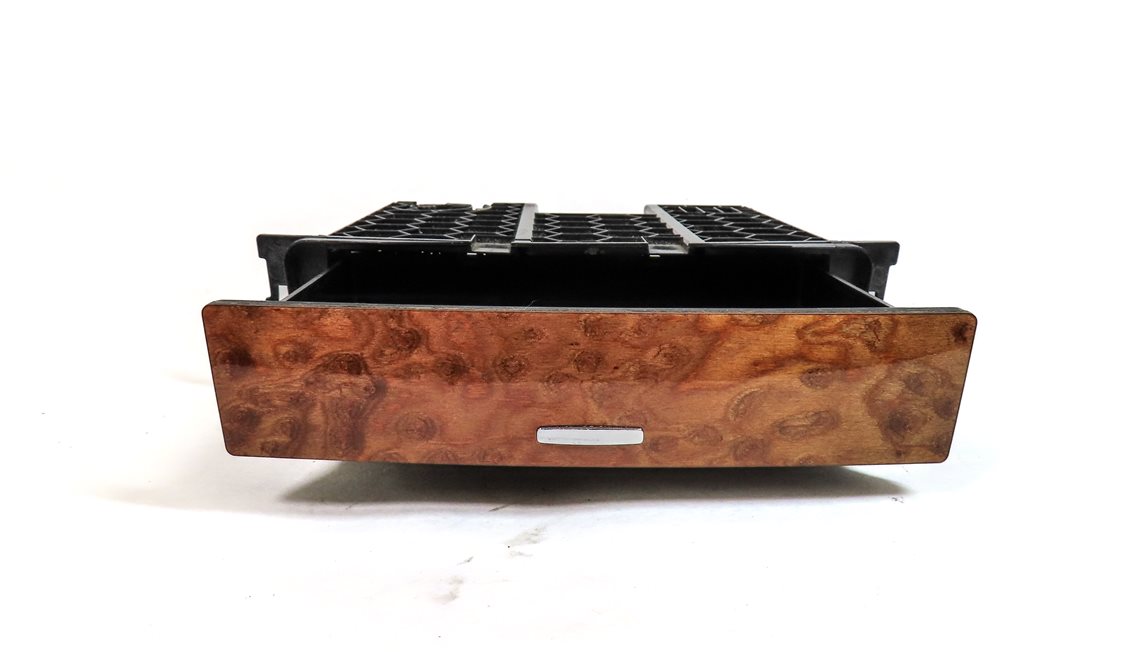 Thumbnail 2: 09 MERCEDES GL320 (X164) FRONT CENTER COIN TRAY COMPARTMENT (BIRDS EYE WOOD)