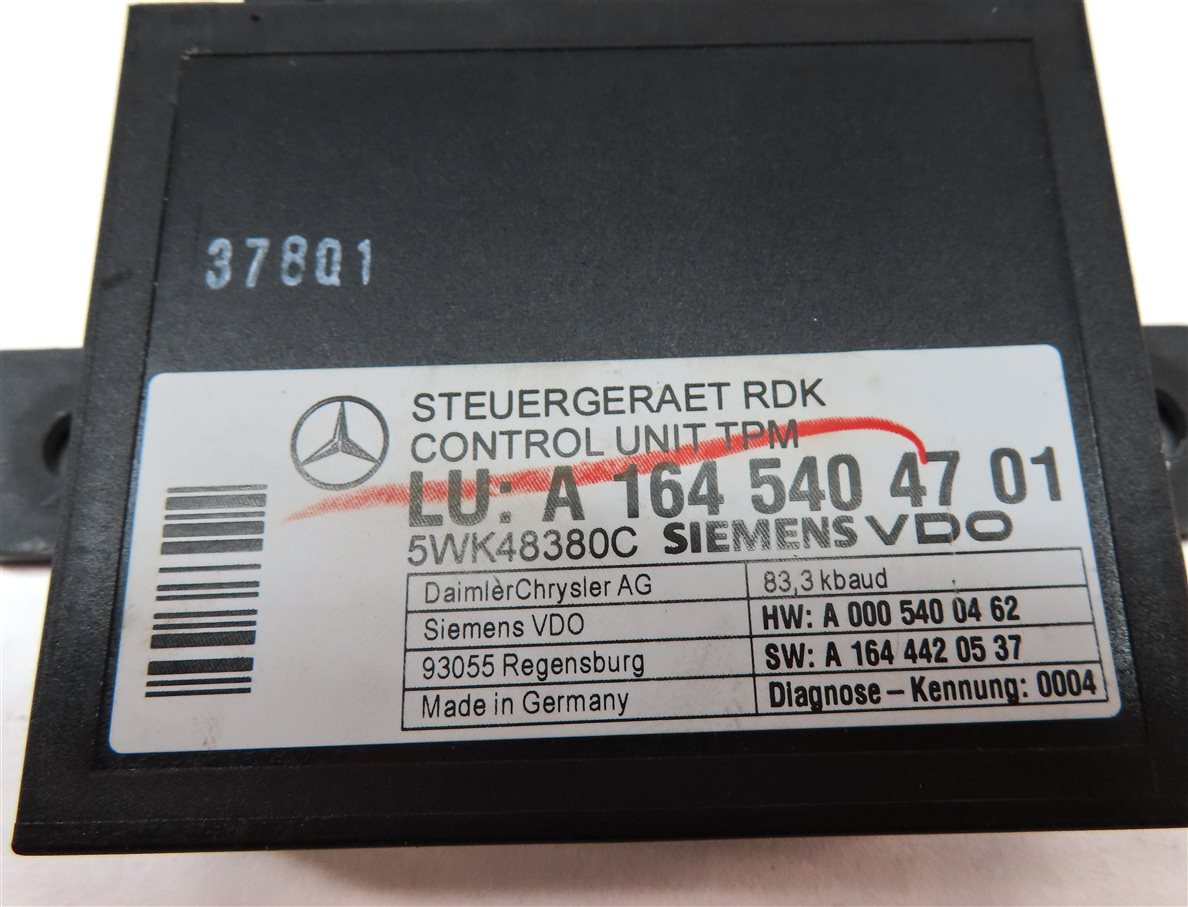 Thumbnail 8: 06-12 MERCEDES GL320 GL450 ML320 ML350 (X164 W164) TPMS TIRE AIR PRESSURE MODULE