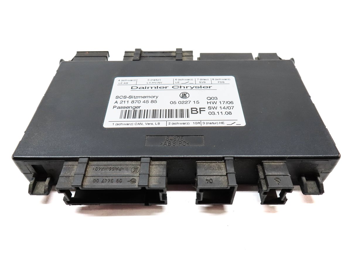 Thumbnail 2: 2009 MERCEDES GL320 (X164) FRONT RIGHT PASSENGER SEAT CONTROL MODULE