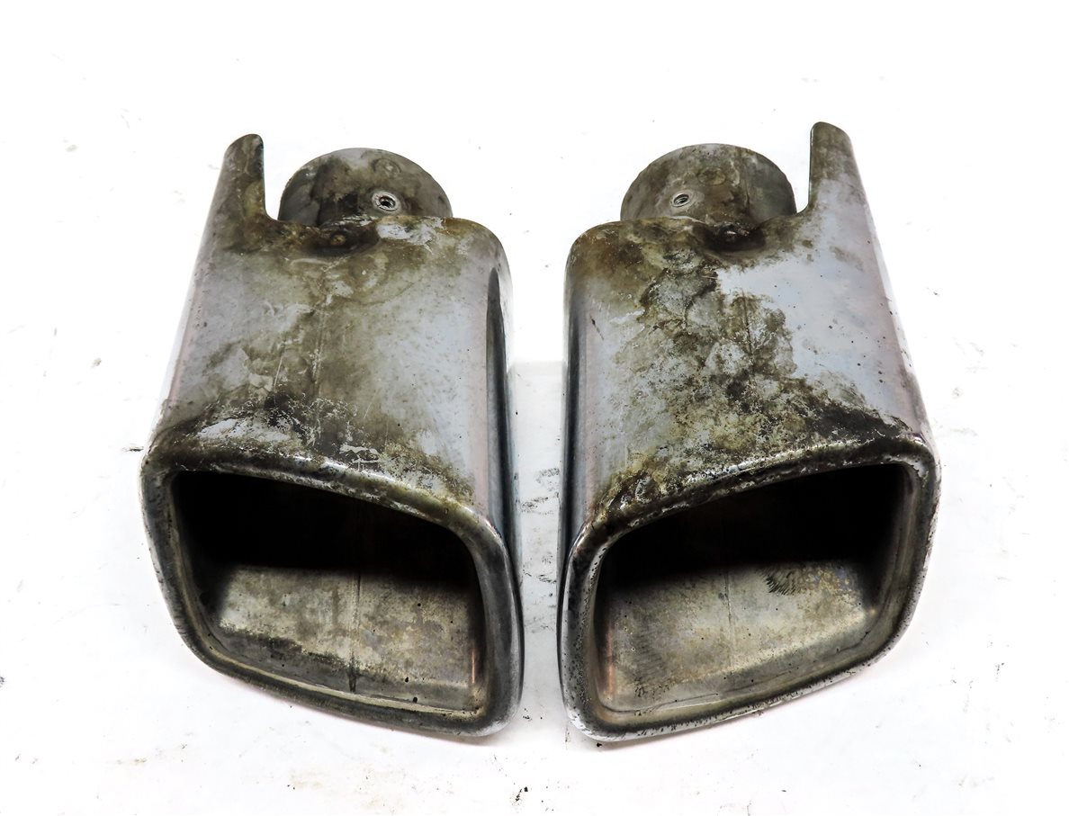 Thumbnail 4: 2009-2012 MERCEDES GL320 GL350 (X164) BLUETEC DIESEL EXHAUST TIP SET (CHROME)