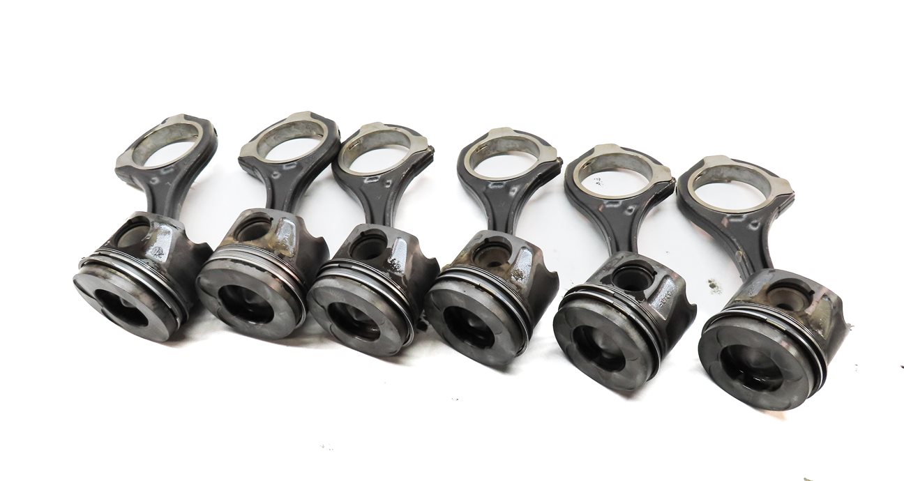 09-13 MERCEDES E350 GL320 GL350 ML320 ML350 3.0L DIESEL ENGINE PISTON & ROD SET
