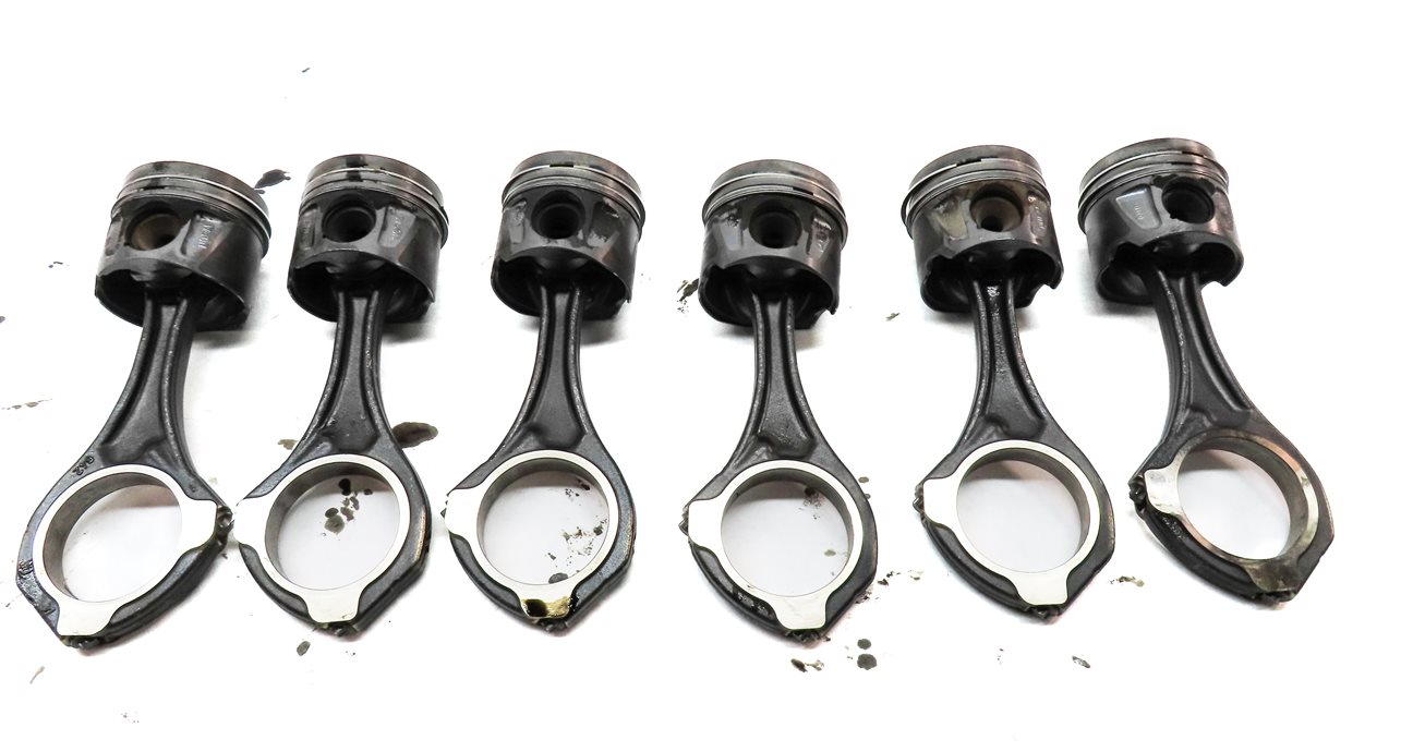 Thumbnail 5: 09-13 MERCEDES E350 GL320 GL350 ML320 ML350 3.0L DIESEL ENGINE PISTON & ROD SET
