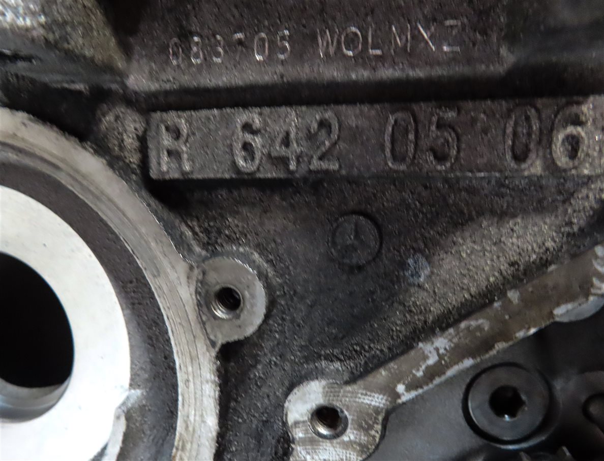 Thumbnail 12: 09 MERCEDES GL320 ML320 X164 W164 3.0L OM642 DIESEL ENGINE CYLINDER BLOCK (BARE)