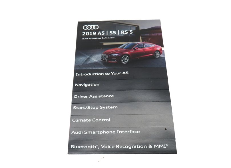 Thumbnail 5: 2019 AUDI A5 SPORTBACK (8W6) OWNERS MANUAL BOOKLET SET 6 w/ CARRY CASE