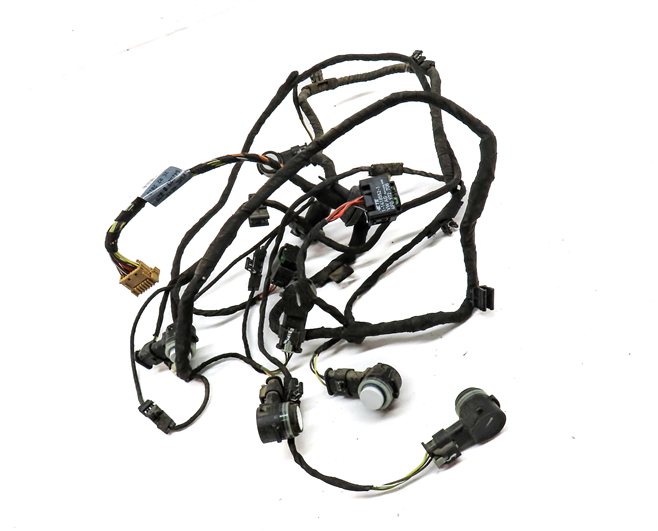 Thumbnail 3: 19 AUDI A5 SPORTBACK 8W6 REAR PART ASSIST PDC SENSOR SET6 BLACK WHITE w/ HARNESS