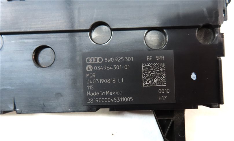 Thumbnail 6: 2019 AUDI A5 SPORTBACK 8W6 DRIVE SELECT AUTO PARK TRACTION CONTROL SWITCH PANEL