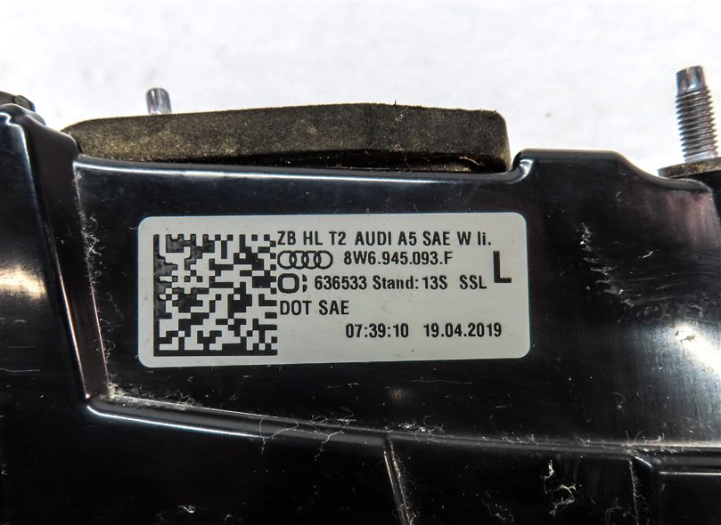 Thumbnail 6: 18-19 AUDI A5 S5 RS5 COUPE SPORTBACK CONVERTIBLE REAR LEFT INNER TAILLIGHT (LED)