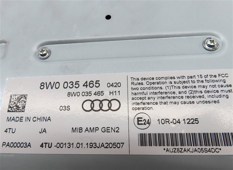 Thumbnail 5: 18-19 AUDI A5 S5 RS5 (B9 C8 8W6) RADIO STEREO SPEAKER AUDIO AMPLIFIER AMP