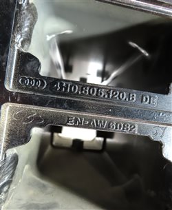 Thumbnail 6: 2011-2018 AUDI A8 S8 (D4 4H) REAR BUMPER REINFORCEMENT BAR IMPACT BAR BRACKETS