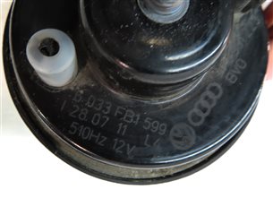 Thumbnail 5: 2012-2020 AUDI A6 S6 A7 S7 RS7 A8 S8 (C7 D4) HIGH & LOW TONE SAFETY HORN SET-2