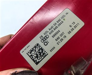 Thumbnail 6: 11-14 AUDI A8 S8 D4 4H RIGHT PASSENGER REAR TRUNK INNER LED TAILLIGHT LIGHT LAMP