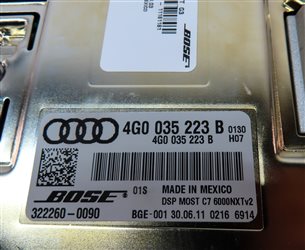 Thumbnail 5: 2011-2015 AUDI A7 S7 RS7 A8 (C7 4G8 D4 4H) RADIO STEREO BOSE AUDIO AMP AMPLIFIER