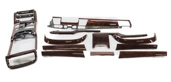 Thumbnail 2: 2012 AUDI A8 (D4 4H) INTERIOR DASH CONSOLE FRONT/REAR DOOR TRIM SET (WALNUT)