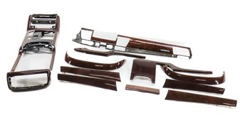 Thumbnail 3: 2012 AUDI A8 (D4 4H) INTERIOR DASH CONSOLE FRONT/REAR DOOR TRIM SET (WALNUT)