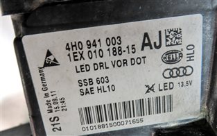Thumbnail 7: 2011-2014 AUDI A8 (D4 4H) LEFT DRIVER DRL LED HEADLIGHT LIGHT LAMP (OPT 8EY)