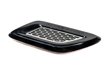 15 RANGE ROVER SPORT L494 FRONT RIGHT PASSENGER HOOD GRILL TRIM BLACK/SILVER