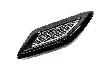 Thumbnail 3: 15 RANGE ROVER SPORT L494 FRONT RIGHT PASSENGER HOOD GRILL TRIM BLACK/SILVER