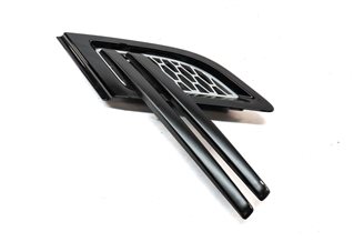 Thumbnail 2: 15 RANGE ROVER SPORT L494 FRONT RIGHT PASSENGER FENDER GRILLE TRIM BLACK/SILVER