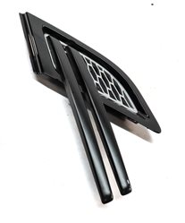 Thumbnail 3: 15 RANGE ROVER SPORT L494 FRONT RIGHT PASSENGER FENDER GRILLE TRIM BLACK/SILVER