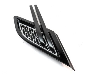 Thumbnail 4: 15 RANGE ROVER SPORT L494 FRONT RIGHT PASSENGER FENDER GRILLE TRIM BLACK/SILVER