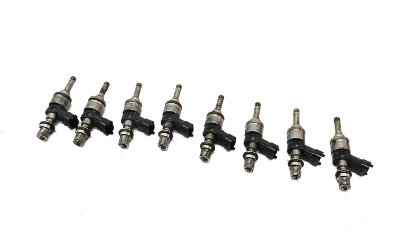 Thumbnail 1: 09-14 PORSCHE CAYENNE PANAMERA (958 970) 4.8L M48 NON-TURBO FUEL INJECTOR SET 8