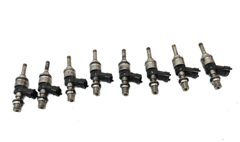 Thumbnail 2: 09-14 PORSCHE CAYENNE PANAMERA (958 970) 4.8L M48 NON-TURBO FUEL INJECTOR SET 8