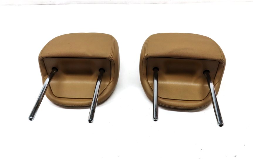 Thumbnail 6: 2005-2010 PORSCHE CAYENNE (955 957) FRONT LEFT & RIGHT SEAT HEADREST SET (BEIGE)