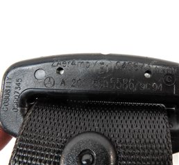 Thumbnail 5: 10-12 MB GL350 GL450 GL550 (X164) LEFT FRONT DRIVER SEATBELT RETRACTOR (BLACK)