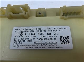 Thumbnail 4: 2010-2013 MERCEDES GL350 GL450 GL550 R350 (X164 W251) KEYLESS GO CONTROL MODULE