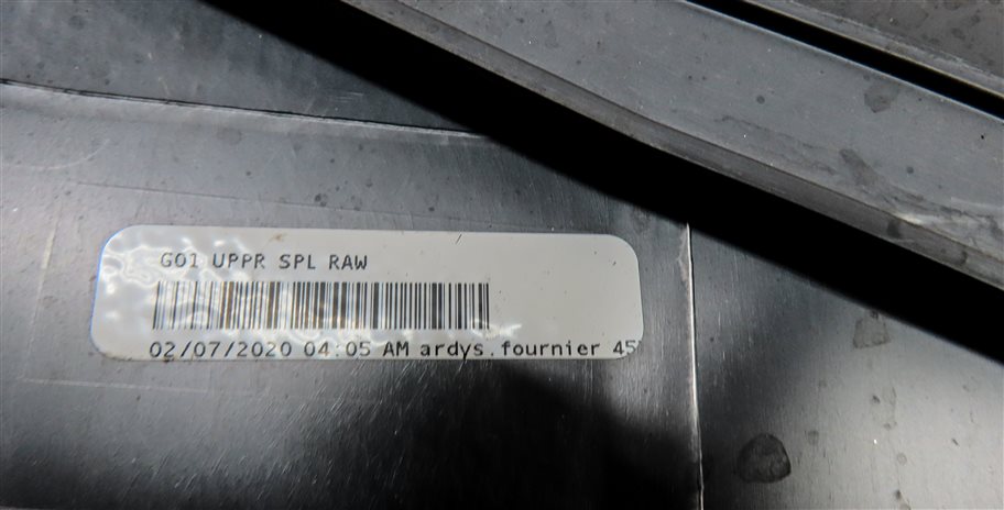 Thumbnail 8: 2018-2023 BMW X3 (G01) REAR UPPER HATCH TRUNK SPOILER WING TRIM (BLUE)