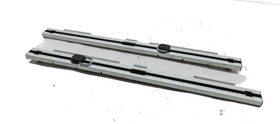 Thumbnail 1: 2020 BMW X3 (G01) REAR HATCH TRUNK FLOOR SLIDING CARGO RAIL & BUCKLE SET