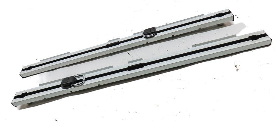 Thumbnail 3: 2020 BMW X3 (G01) REAR HATCH TRUNK FLOOR SLIDING CARGO RAIL & BUCKLE SET