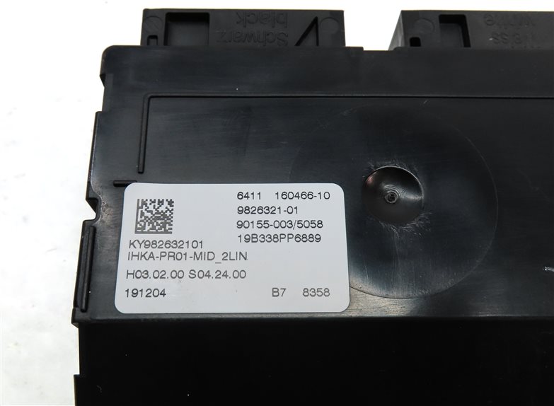 Thumbnail 4: 2020 BMW X3 (G01) 2.0L TURBO (B46D) ENGINE A/C HEATER CLIMATE CONTROL MODULE