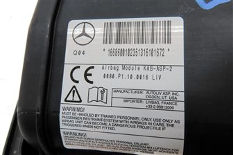 Thumbnail 6: 12-19 MERCEDES GL350 GL450 GL550 ML350 ML550 GLE (W166 X166) DRIVER KNEE AIRBAG