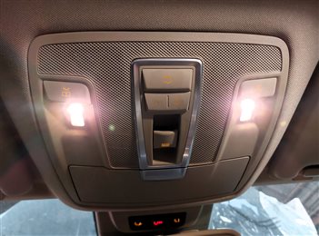 Thumbnail 2: 13 MERCEDES ML350 (W166) FRONT OVERHEAD DOME LIGHT LAMP SUNGLASS HOLDER (BEIGE)