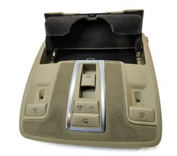 Thumbnail 6: 13 MERCEDES ML350 (W166) FRONT OVERHEAD DOME LIGHT LAMP SUNGLASS HOLDER (BEIGE)
