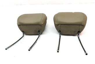 Thumbnail 2: 12-13 MERCEDES ML GL (X166 W166) FRONT LEFT & RIGHT SEAT HEADREST SET (BEIGE)