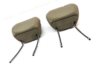 Thumbnail 3: 12-13 MERCEDES ML GL (X166 W166) FRONT LEFT & RIGHT SEAT HEADREST SET (BEIGE)