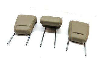 12-15 MERCEDES ML-CLASS (W166) REAR LEFT CENTER RIGHT SEAT HEADREST SET (BEIGE)