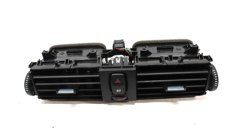 Thumbnail 2: 2014 BMW 328D (F30) CENTER DASH HEAT AIR AC VENT w/HAZARD LOCK SWITCHES (BLACK)