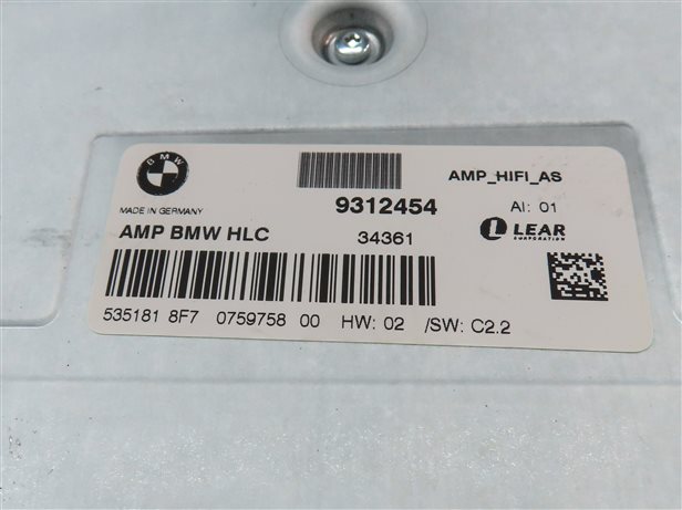 Thumbnail 5: 2012-2015 BMW 320i 328i 335i M3 (F30) SEDAN - RADIO STEREO AUDIO AMP AMPLIFIER